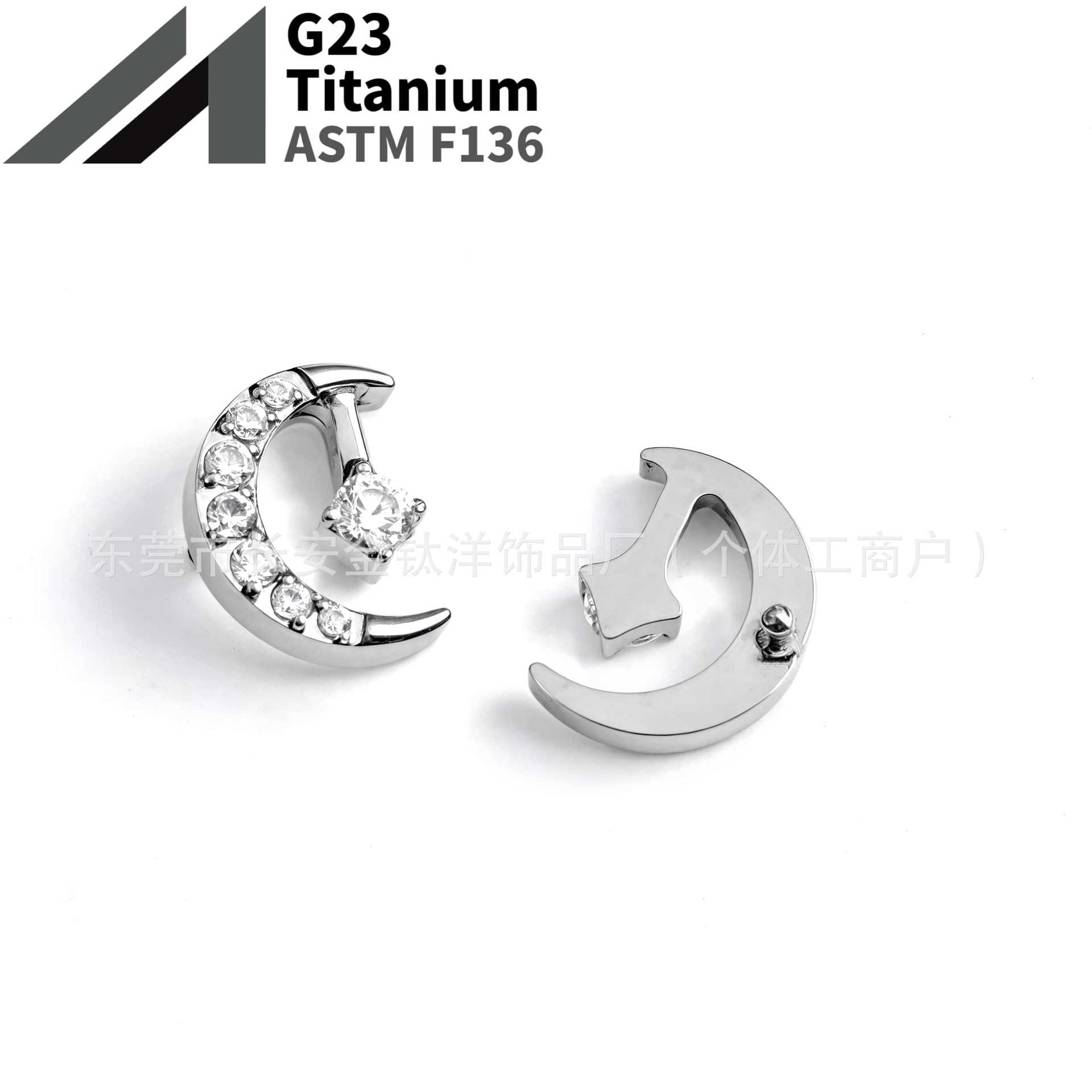 16G labret stud size and finish detail