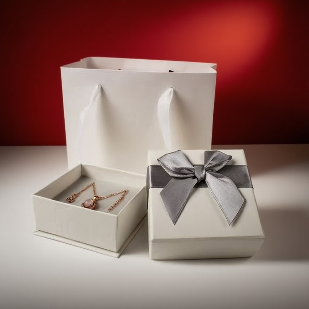 源头工厂天地盖蝴蝶结盒子项链戒指耳环手链通用饰品盒一件代发