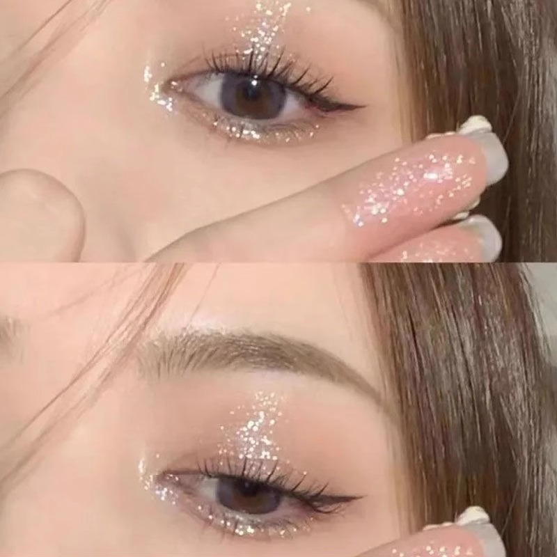 High-Gloss Liquid Eye Shadow Pearlescent Fine White Moonlight Beginners Easy to Apply Makeup Super Shiny Affordable Student Single Color Eye Makeup