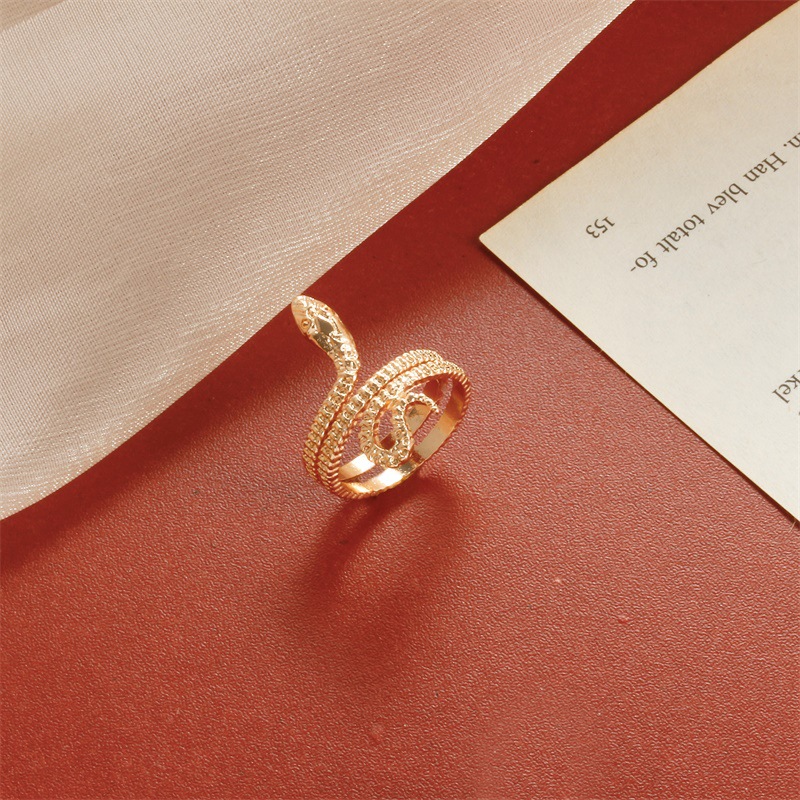 New Retro Opening Snake Ring display picture 4