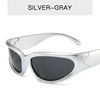 Fashionable sunglasses, 2023, suitable for import, 2 carat, punk style