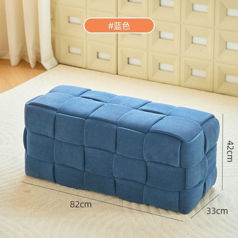小さなスツール、家庭用シンプルモダンな玄関靴交換スツール、インターネット有名人の小さなベンチ、リビングルームのソファ、無垢材のフットレストロースツール|undefined