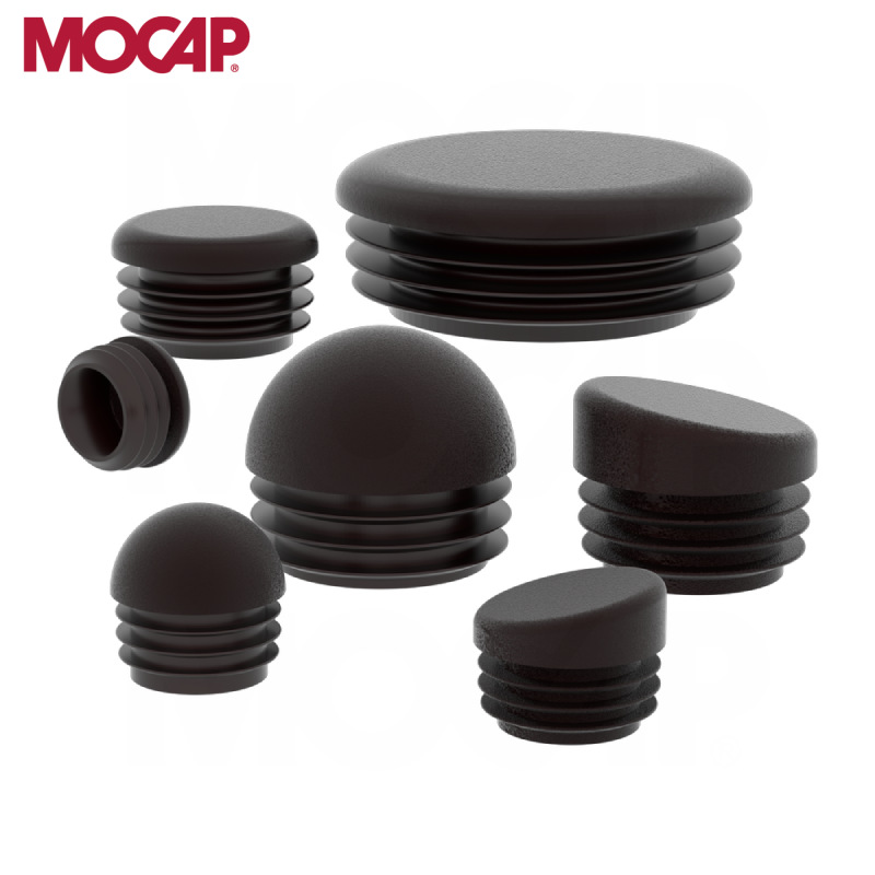 顶部厚实LDPE圆管塑料内塞 10-110mm圆形管塞 圆管护栏堵头 胶塞