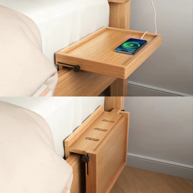 Wholesale Simple Wall-Mounted Foldable Bedside Table Replacement Bedside Table Shelf Shelf for Water Cup