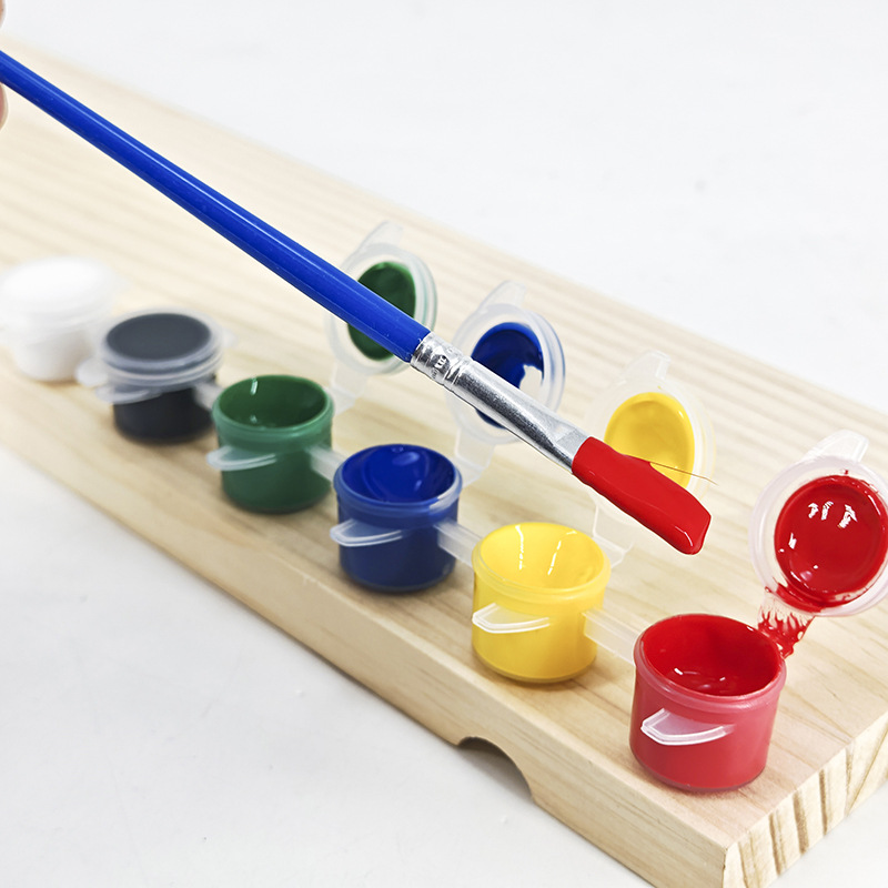 12 colores en un conjunto de pigmentos de acrílico mayorista para niños DIY hechos a mano pintura al polvo de huevo pintura tira de pigmento