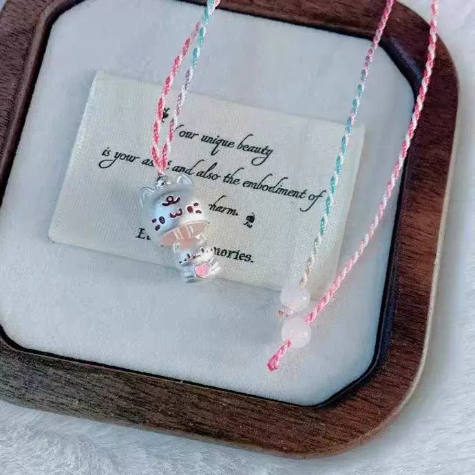 新款躲猫猫项链彩色趣味项链甜酷女配饰韩系ins小众高级锁骨链