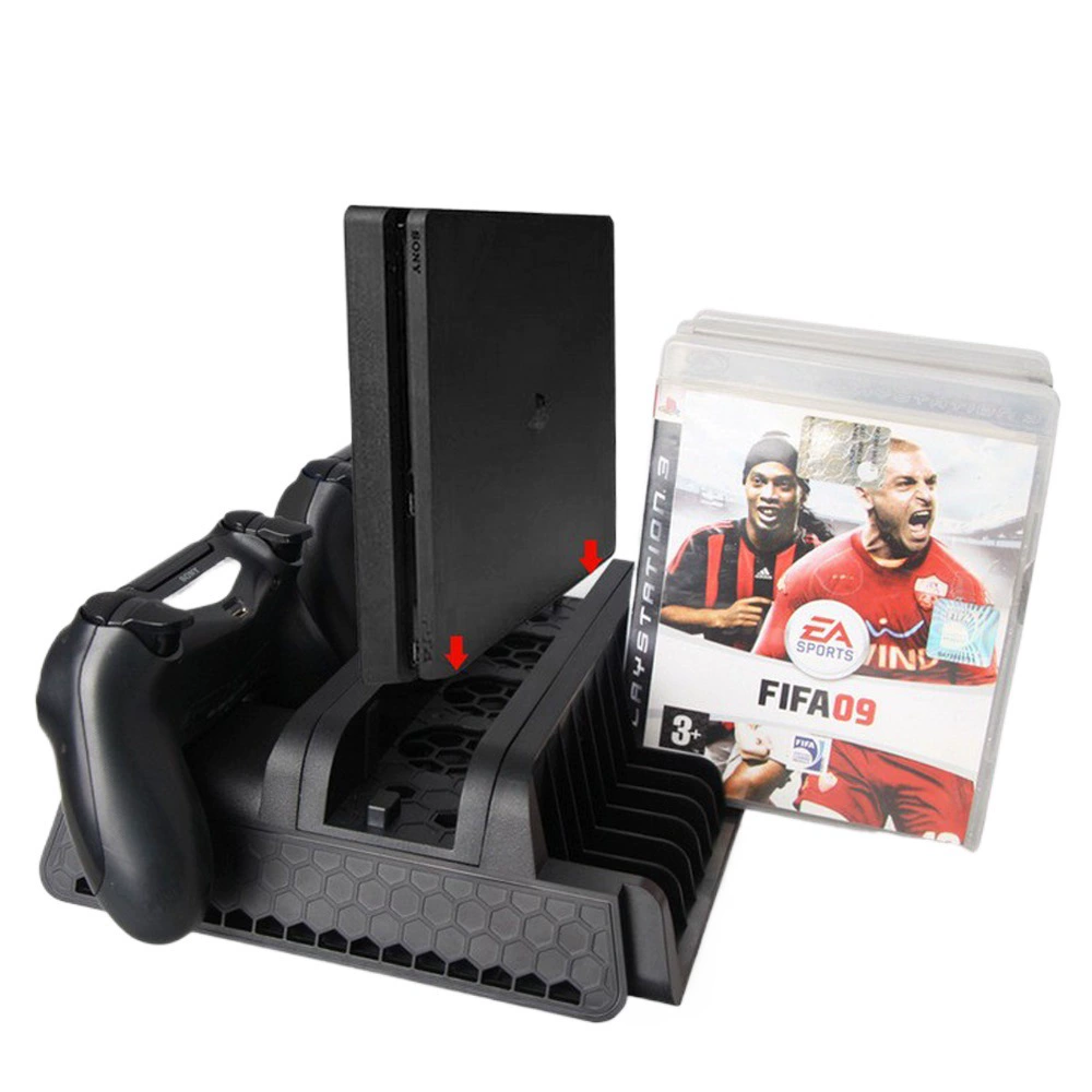 Многофункциональный детайнер PS4 базовый кулер для охлаждения+диск-каштан с поддоном+двойная зарядка TP4-882