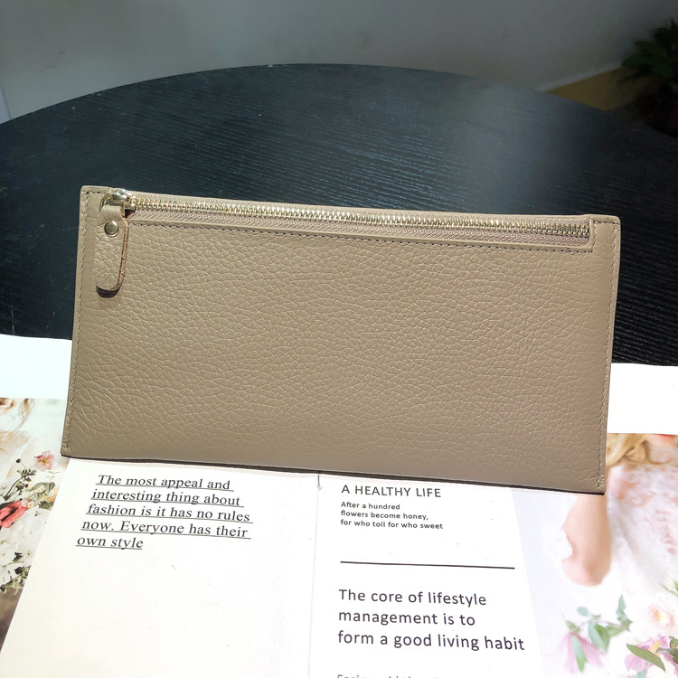 Genuine Leather Long Wallet For Women With Multiple Card Slots_voghion.com