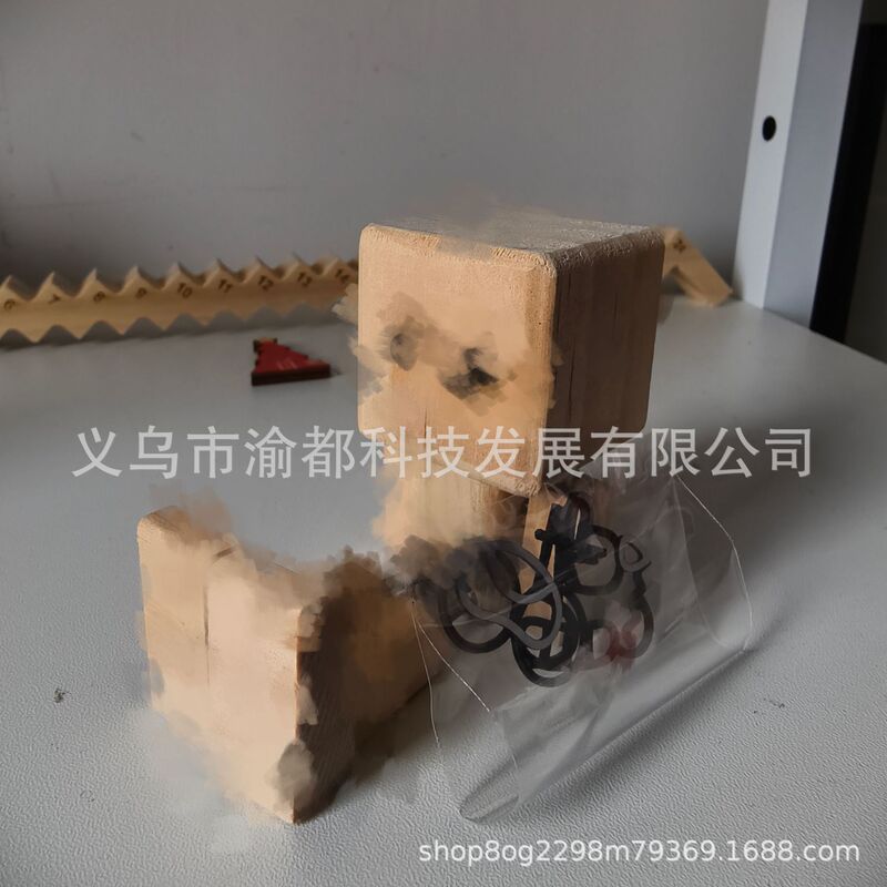 跨境新品 抖腿小木人实木车载摆件摇腿机器人甩腿木头人玩偶 装饰|undefined
