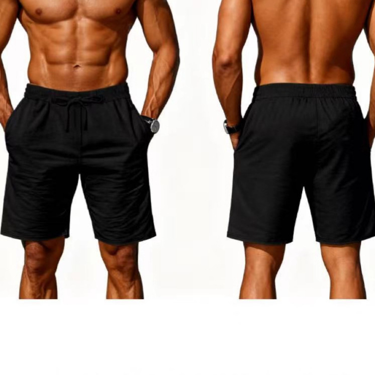 Cross-Border 2025 American Linen Men's Shorts Summer Thin Amazon Beach Casual Loose Five-Point Shorts for Men to Wear Outside