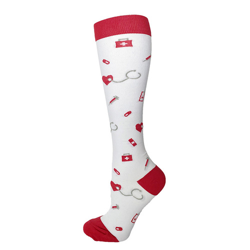 Outdoor Casual Sports Compression Socks for Overseas Trade  Wholesale of Pressure Socks for Nurses, Leg Guards and Running Long Socks 