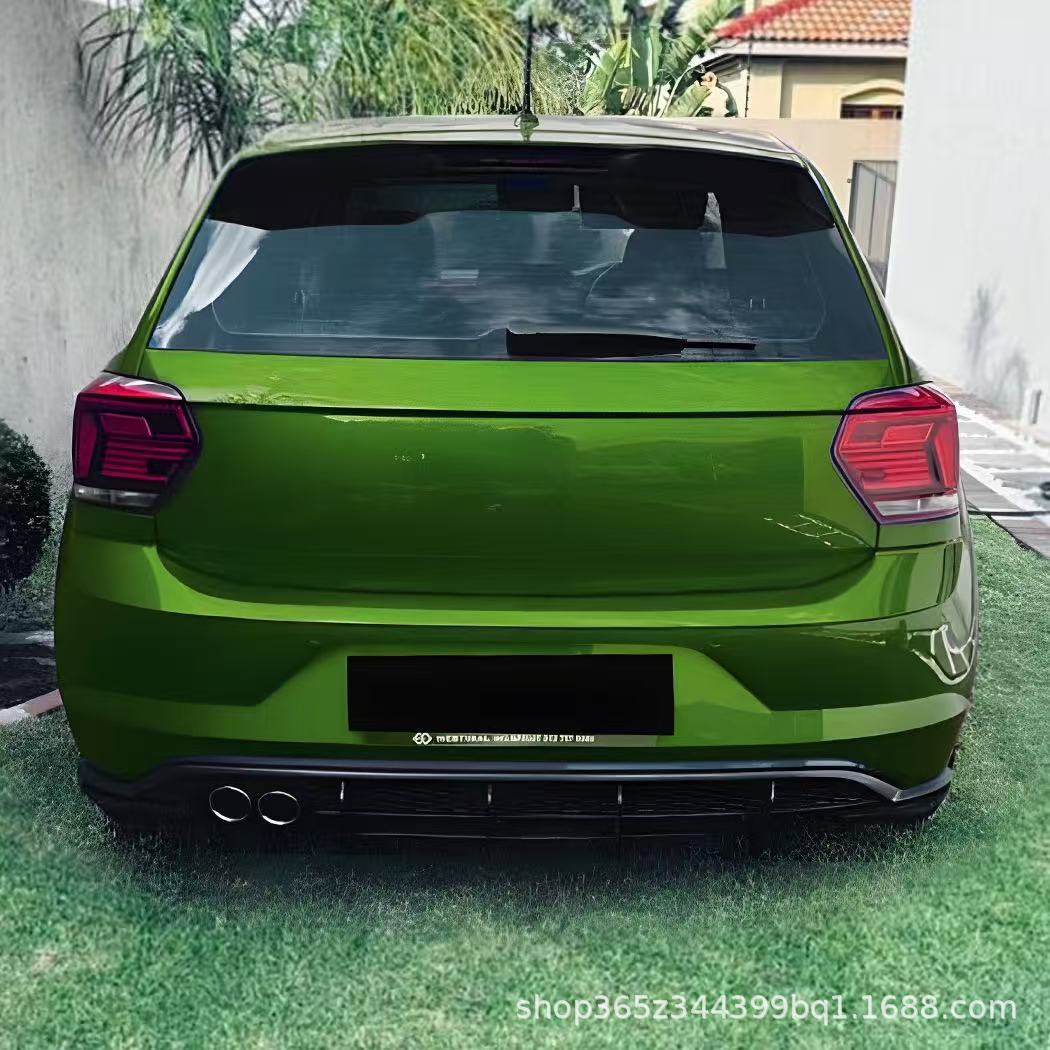 Suitable for Volkswagen Polo Mk6 Gti 2018-2021 Rear Lip Tail Lip Spoiler Rear Blade Car Sticker Modification