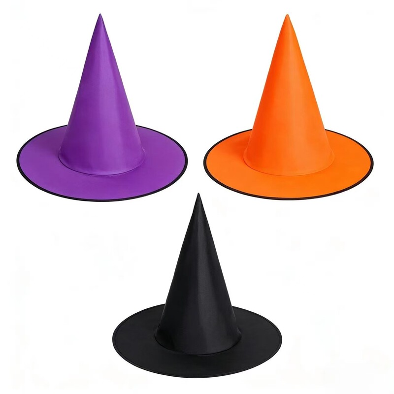 Halloween Magic Witch Hat Harry Potter Costume Cosplay Props Black Oxford Cloth Wizard Hat Halloween Magic Witch Hat Harry Potter Costume Cosplay Props Black Oxford Cloth Wizard Hat