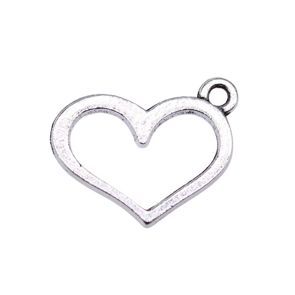1 Piece Quantity Alloy Material 1 Piece Alloy Heart Shape Pendant