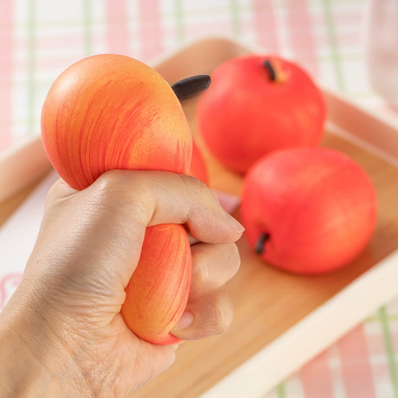 Реалистичная слайм-игрушка в форме персика, антистресс, 80 г