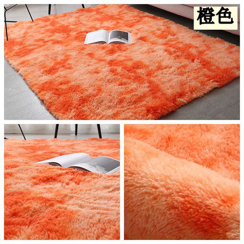 Alfombra de Lana de Seda con Tinte Anudado de Pelo Largo para Comercio Exterior y Dropshipping, para Sala de Estar, Dormitorio, Junto a la Cama, Resistente a las Manchas y Fácil de Cuidar, Alfombra para Sala de Estar.