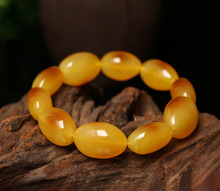 直播供货波罗的海琥珀蜜蜡随形手串女士单圈蜜蜡原石手链时尚手饰