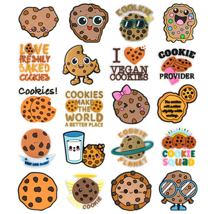 Cartoon cookies series hole shoes flower shoes buckle cross-border DIY personality soft rubber shoes accessories