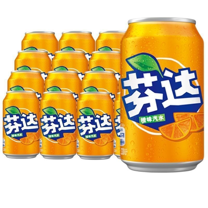 可口330ml罐装雪碧芬达听装碳酸饮料多口味混装包邮可乐冷冻|undefined