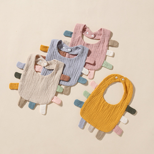Baby bib saliva towel baby pure cotton gauze anti-vomiting child eating bib towel thin summer soothing absorbent water