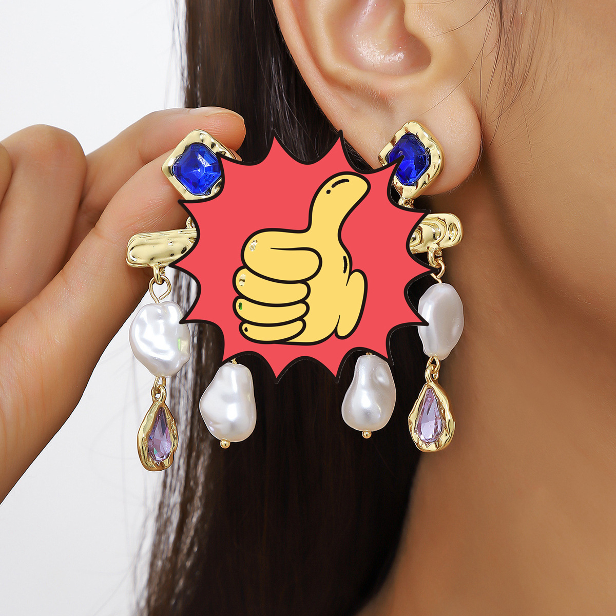 E2308-25 청록색 보라색 유리