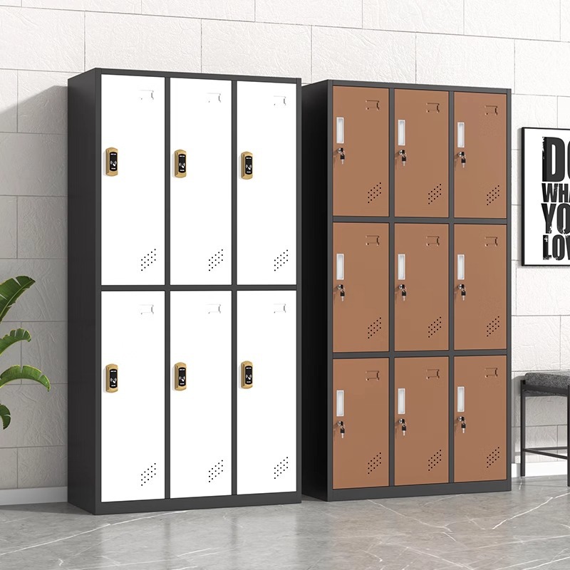 Salón de belleza mostrador de almacenamiento salón de baile con cerradura armario de color cerradura de inducción gimnasio cuarto de baño vestuario