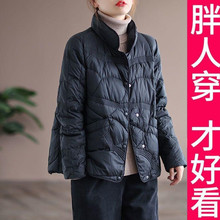 网红同款大码羽绒棉服女2025春装新款宽松立领高档面包服保暖外套