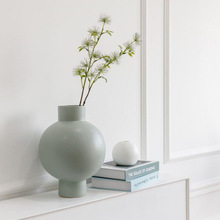 北欧创意简约大小陶瓷花瓶摆件 客厅电视柜玄关餐桌插花装饰摆设