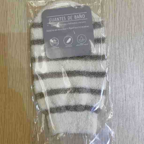 En stock Cáñamo guantes de baño Toalla de baño frotar mochila guantes de lavado de dedos cepillo de baño cubierta de barro frotar Toalla de la espalda