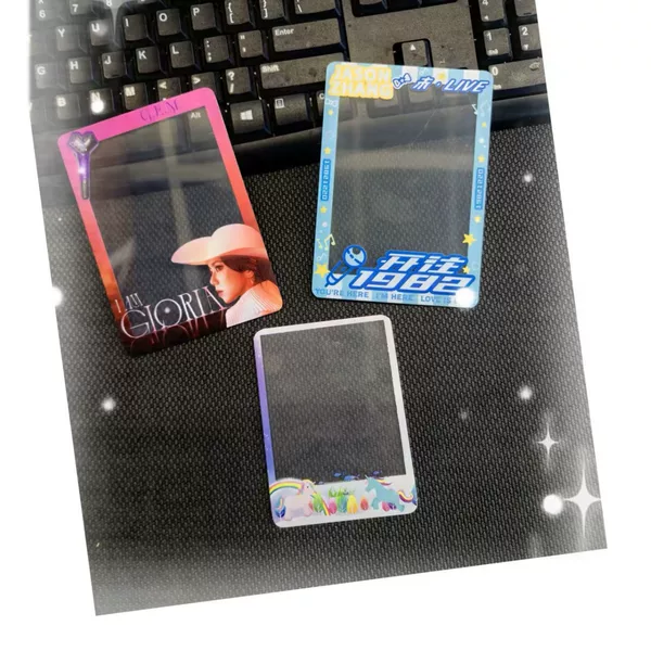 Customized Concert Ticket Protective Cover Damai Ticket Storage Hard Card Sleeve Protective Cover Concert Ticket Stub Holder