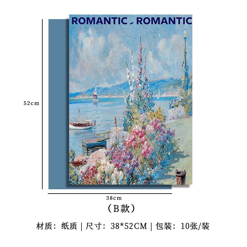 B타입(드림 가든 유화) 10매/팩, 다양한 사양(자세한 내용은 sku 사진 참조)