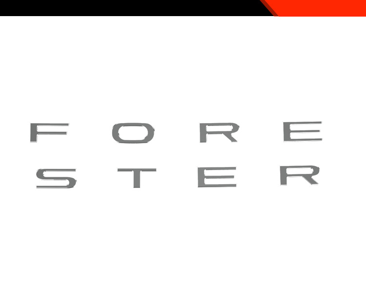 Suitable for 25 Subaru Forester Modified Rear Trunk Car Logo Letters Sl Series Special Bright Strips