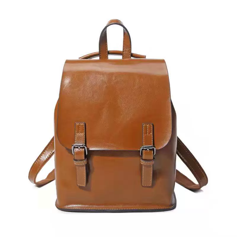 Retro backpack, shoulder bag, one-shoulder bag, genuine leather