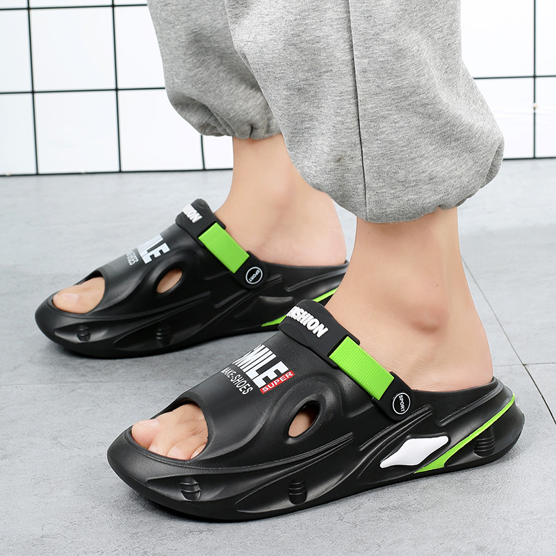 Sandals for Men 2025 Summer Men's Thick-Soled Driving Sandals and Slippers with Poop Feeling, Versatile Outdoor Sports Beach Shoes