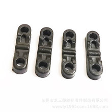 龙三供应 A54电线压线扣L23mm斜面压线板圆角平面压线片孔距16mm