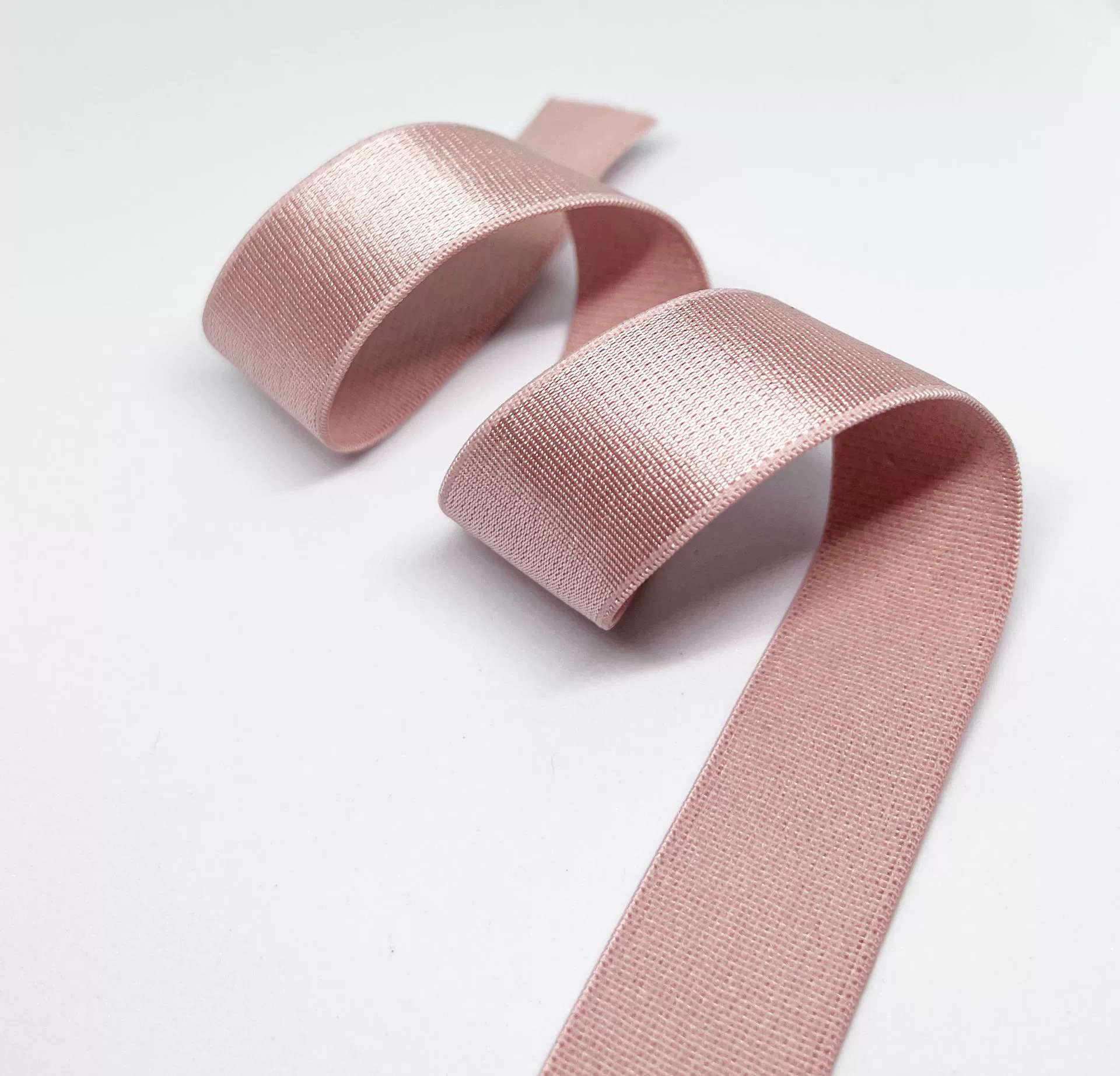 Glossy underwear, velvet straps, elastic bra, 8mm, 2.5mm, polyester, on elastic band