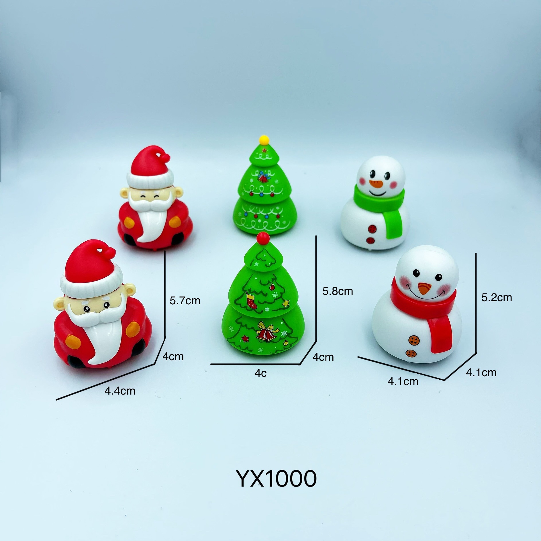 新しい子供のクリスマスのおもちゃの車の回力車のクリスマスツリーの形の雪だるまの贈り物の卸売りの越境のメーカーは直接販売します。