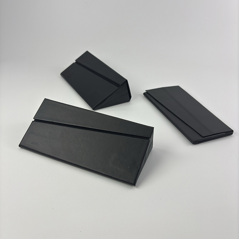 Simple Light Luxury Internet Popular Folding Handmade Box with Slant Edge Fashionable Modern Style Sunglasses Box for Japanese and Korean Niche