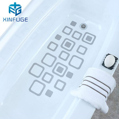Cross-border exclusive supply of colorful square oval bathroom bathtub anti-slip stickers peva waterproof anti-slip bathtub decals