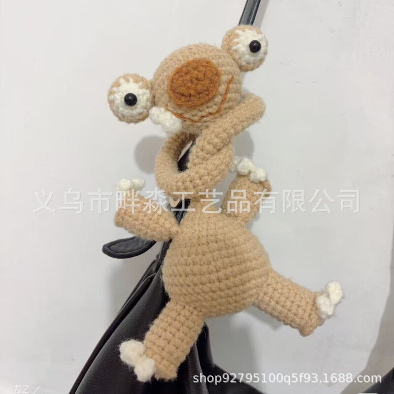 Ready-Made Crochet 3D Sloths, Frogs, Cuckoos, and Ducks as Bag Charms and Car Hanging Ornaments Ready-Made Crochet 3D Sloths, Frogs, Cuckoos, and Ducks as Bag Charms and Car Hanging Ornaments
