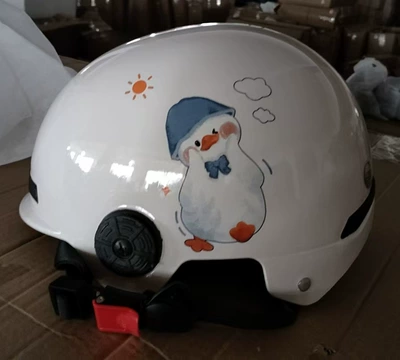 Motosiklet kaskı (dəbilqə) | Safety Helmet for Cycling - whitecute-chicken-short-tea-lenses