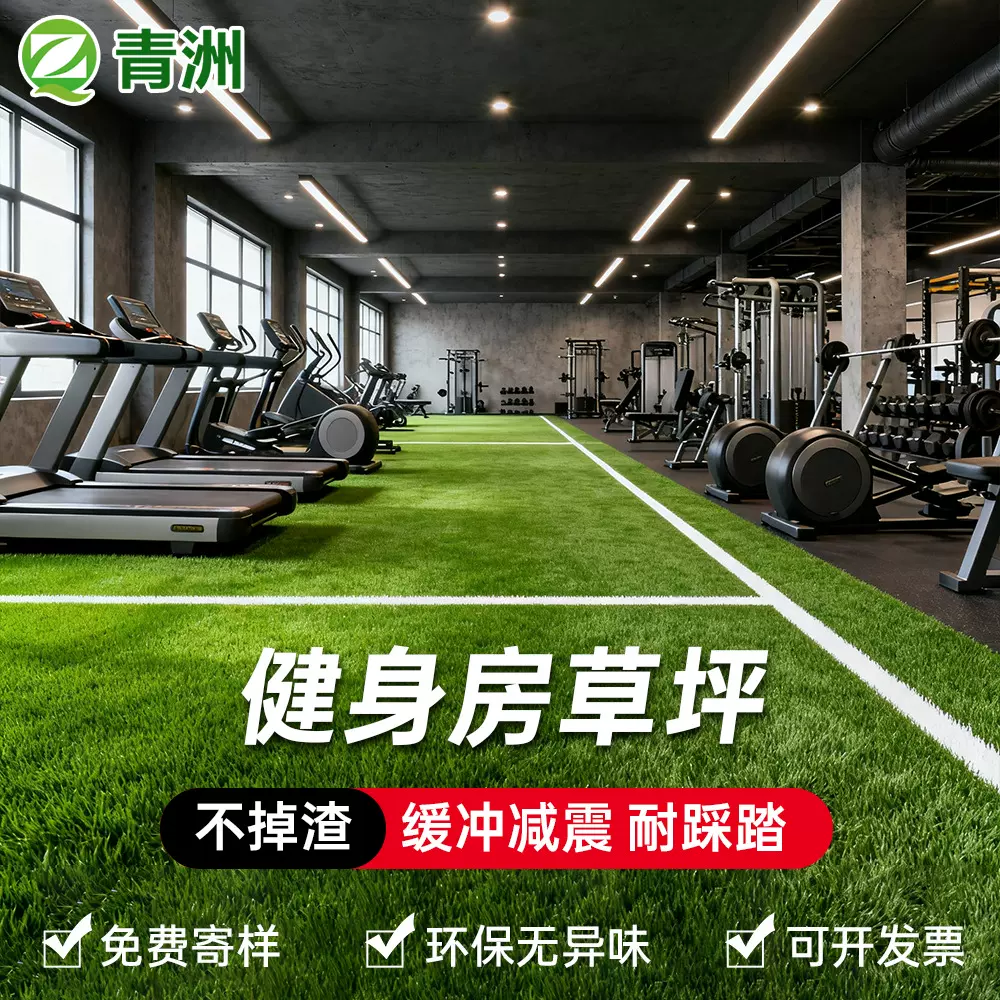仿真草坪 健身房室内户外工程围挡楼顶跑道塑料假草坪人造草