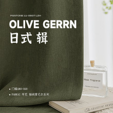 新款貂绒雪尼尔窗帘遮光加厚日式原木全遮光客厅飘窗卧室窗帘批发