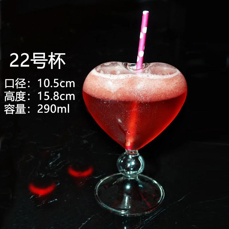 Tazas de cóctel creativas Tazas de vidrio de pie alto Tazas de bar personales Tazas de vino Tazas de champán Tazas de mojito martini