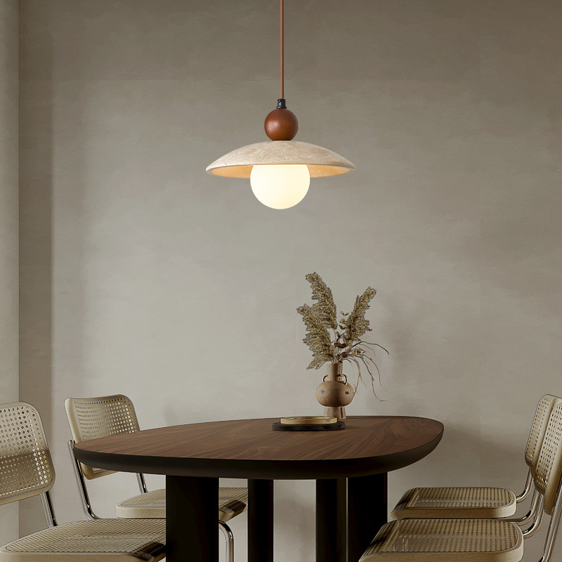 Lámpara simple de tronco pequeño túnel de viento Huangfeng Shi Shi Comedor de bar de cabecera de cama mesa de comedor crema dormitorio estilo japonés retro