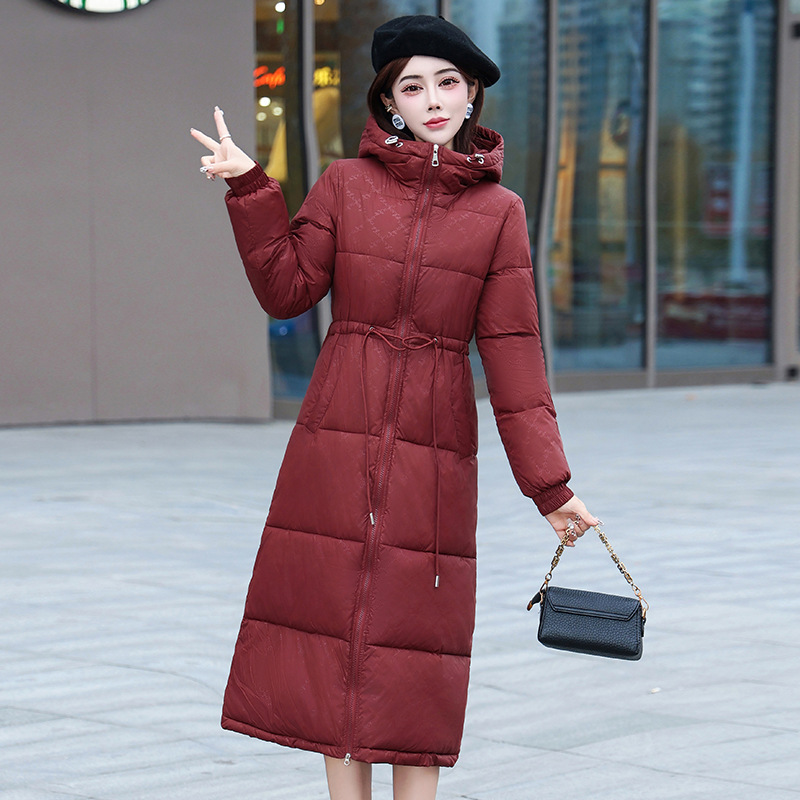 Comercio exterior ropa de algodón mujer 2025 invierno nuevo estilo coreano delgado chaqueta de algodón plumón de moda delgada chaqueta de algodón largo