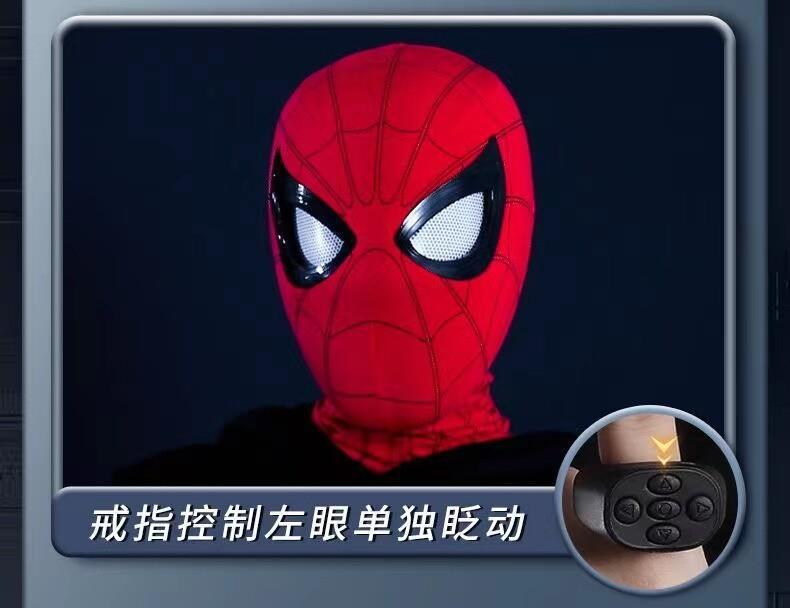 Source Factory Headgear Mask Eyes Funny Spider-Man Helmet Adult Children Gift 6 Wearable Blink