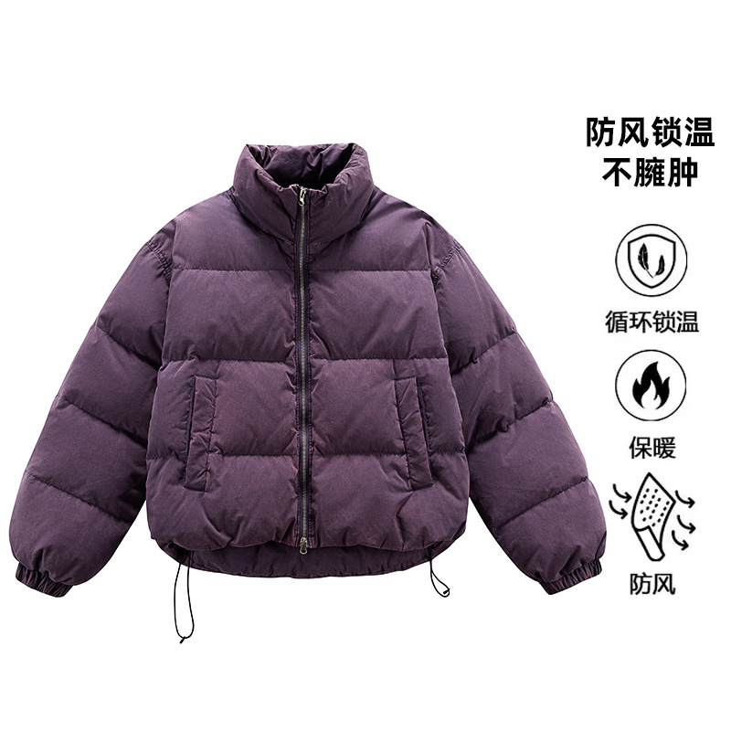Xiaoxiang estilo chaqueta de plumón de mujer 25 chaqueta de invierno ropa de moda coreana ropa de pan de mujer corta image 7