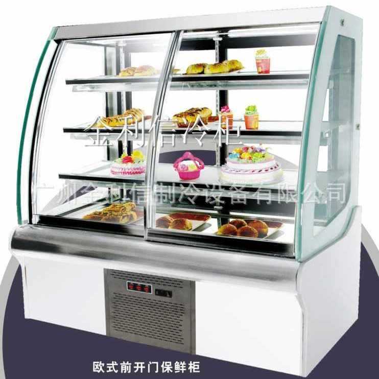 供应金利信白色欧式前移门蛋糕柜新款蛋糕保鲜展示柜卧式西点柜