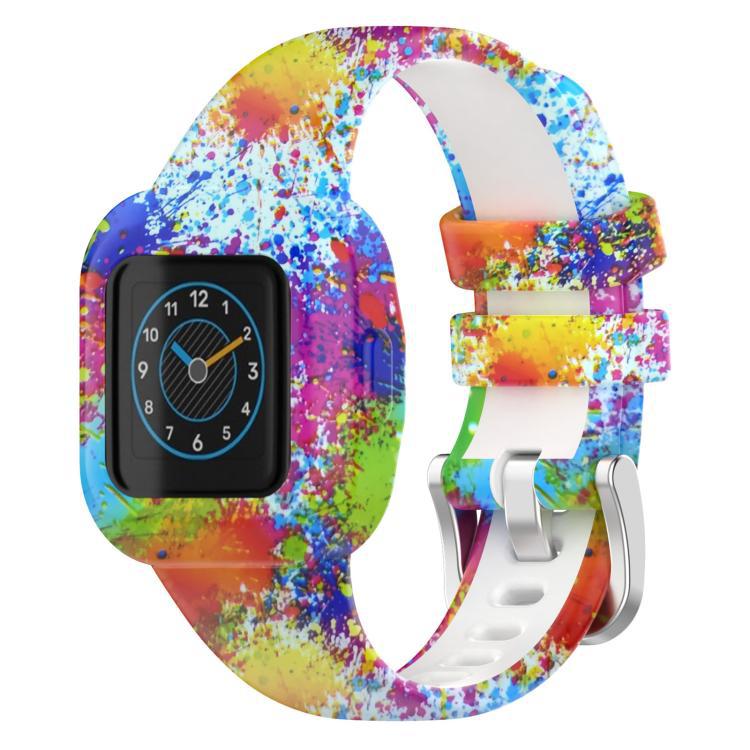 xDfind correa de silicona impresa de hebilla de acero para Garmin Fit JR3 / Garmin Vivofit JR 3